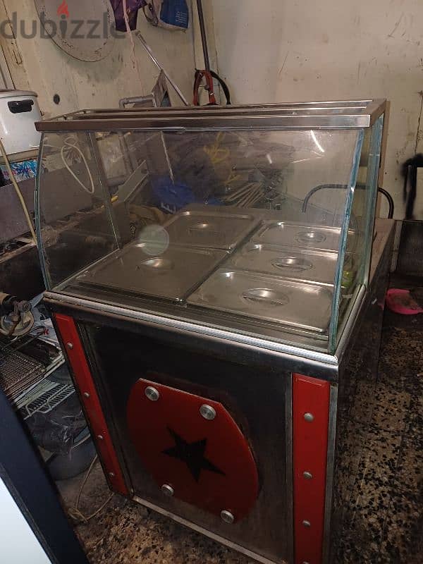 Pizza oven gas and warmer display heater 1