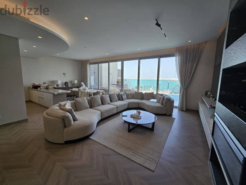 3+1 maid room Entirely sea view Beach access with GT 3