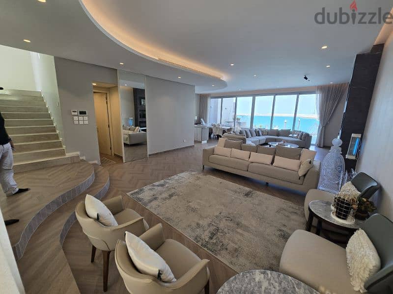 3+1 maid room Entirely sea view Beach access with GT 12
