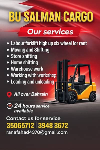 Loading and Unloading All over Bahrain