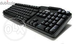 Dell Smart Card Keyboard - keyboard - black Eng//Arabic 1