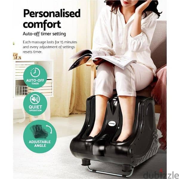 Foot Massager Massagers Shiatsu Electric Roller Black 6
