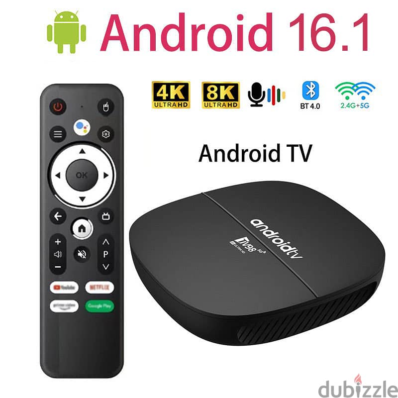 8K Smart TV Box With Android 16 & Dual Band Can Watch Free All Channel ...