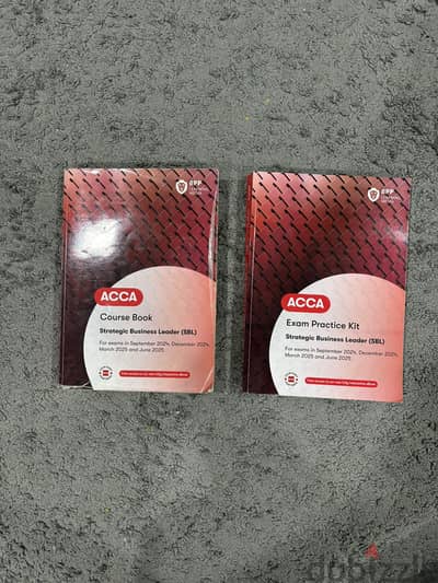ACCA Strategic Business Leader books for sale all together for 25BD