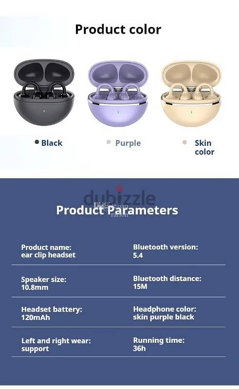 FreeClip Wireless Earbuds - Open Ear with Long Lasting Battery 5