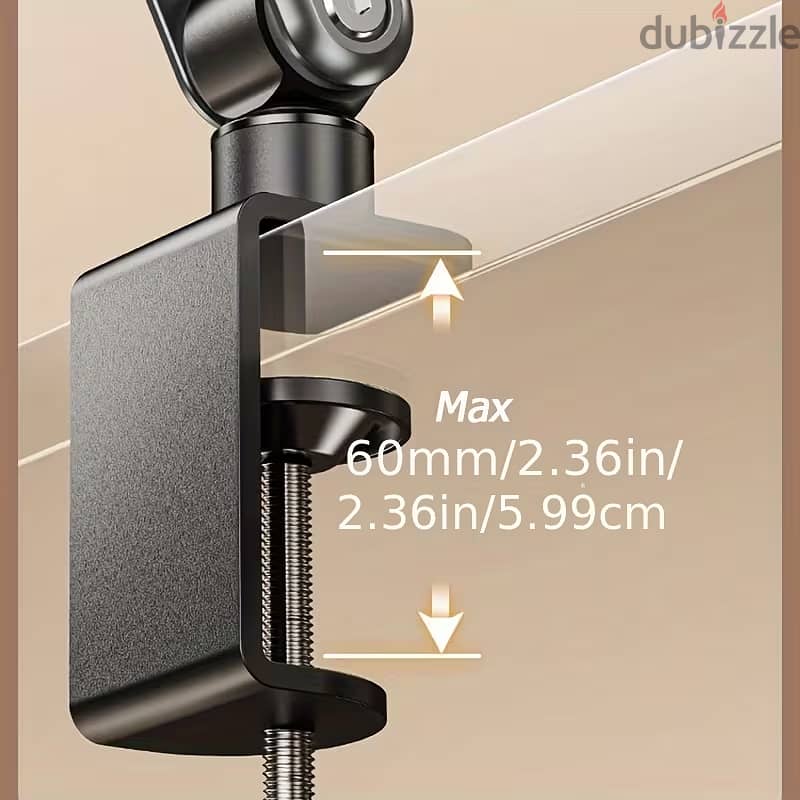 A three-axis cantilever stand that can hold two mobile phones or . . . . . 6