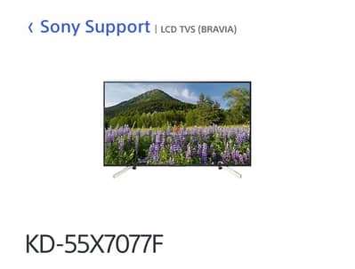 Sony 4K HDR  Smart TV 55” (with Box)