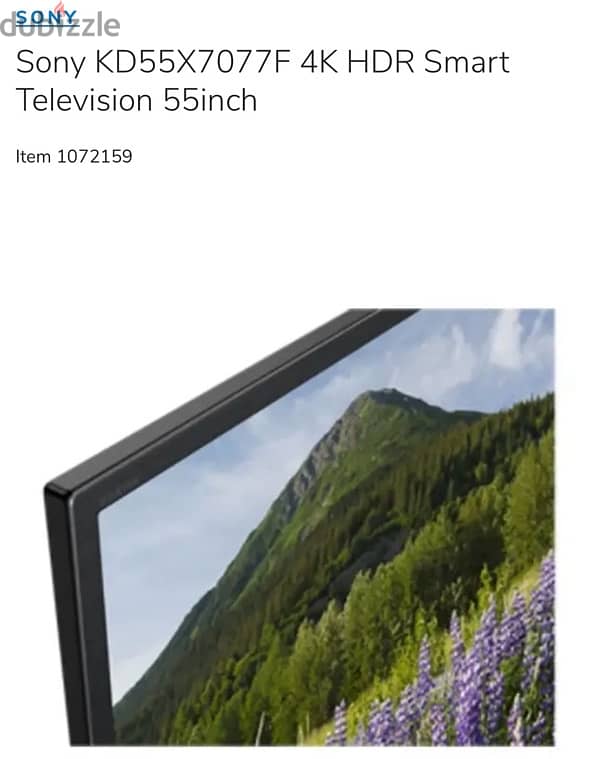 Sony 4K HDR  Smart TV 55” (with Box) 1