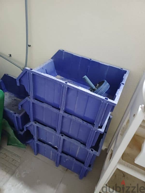 blue plastic storage 1