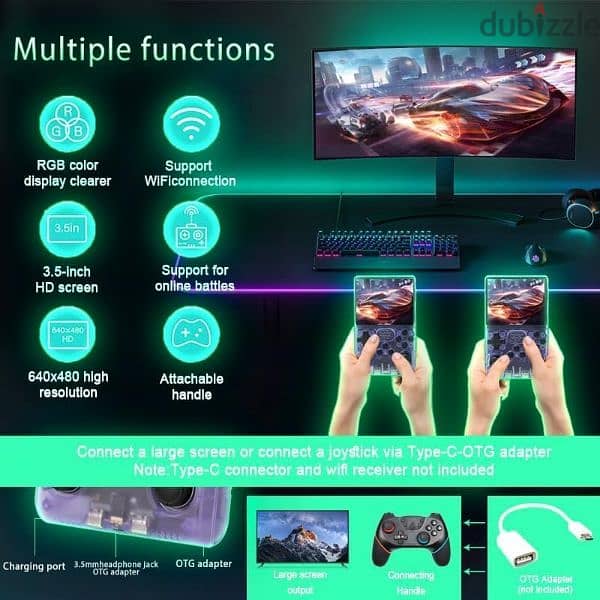 R40S Pro Retro Handheld Game Console ,3.5" IPS Screen 3