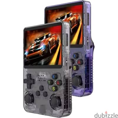 New Retro Game Console 128GB Clear/Black – R36S