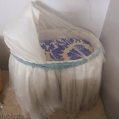Call (36216143) Baby Bed Bassinet Crib in good condition 5BD Only