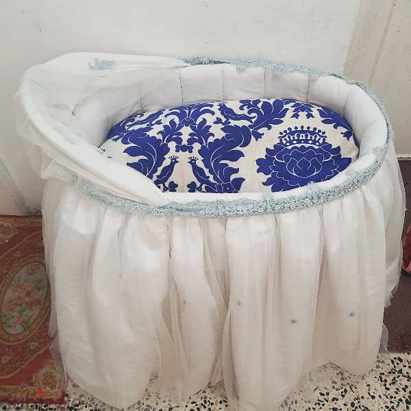 Call (36216143) Baby Bed Bassinet Crib in good condition 5BD Only 2