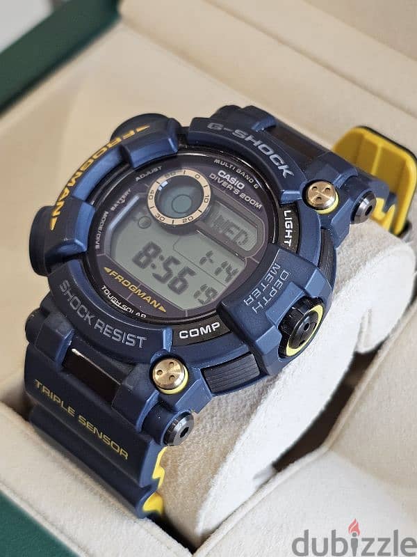 G-Shock Frogman 59mm GWF-D1000NV-2DR Navy Blue Yellow 1