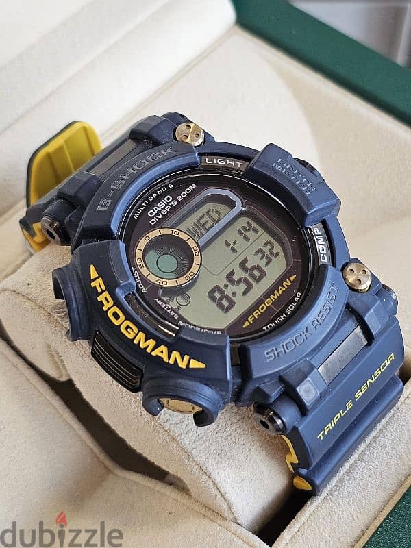 G-Shock Frogman 59mm GWF-D1000NV-2DR Navy Blue Yellow 2