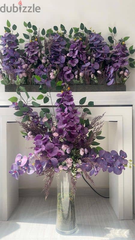 Artificial Flower Set – Purple 4