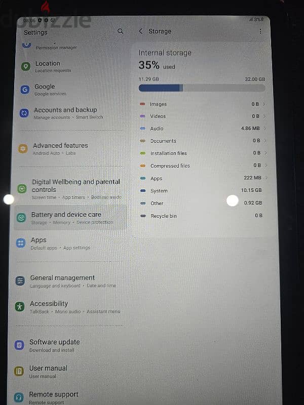 Samsung tab A 32gb 25BD 39591018 2