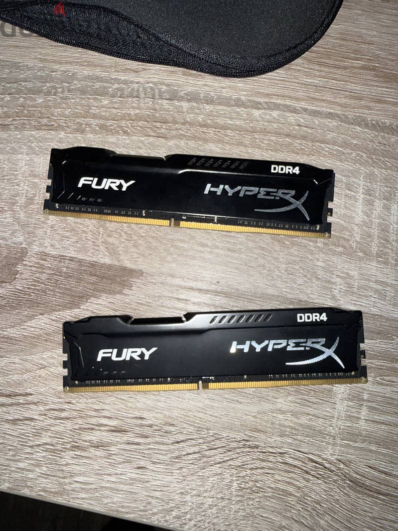 Hyperx fury 2x8gb Ddr4 ram 16gb barely used - Computer Accessories ...