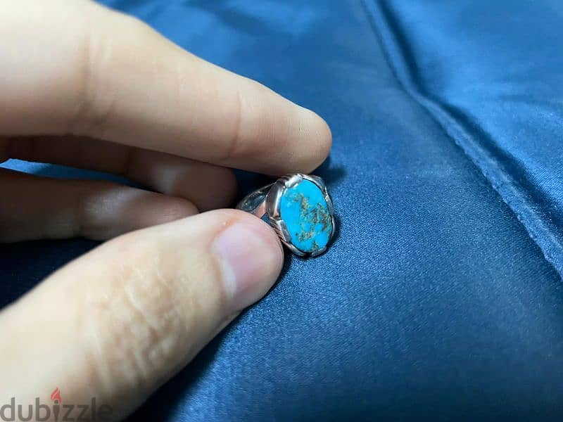 Turquoise (fayroz) ring for sale 3
