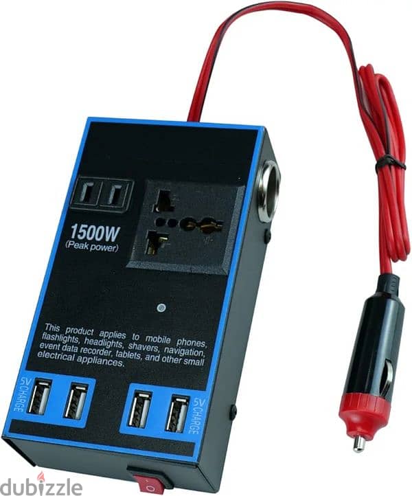 1500w Power Inverter Adapter Converter 12v24V To DC 110V220v Car 1