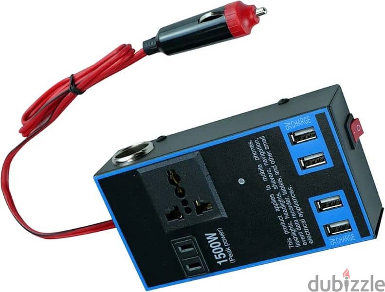 1500w Power Inverter Adapter Converter 12v24V To DC 110V220v Car 4
