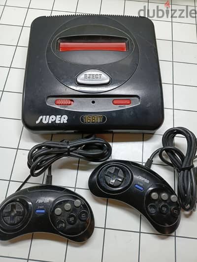 Vintage Super Alpha II 16-Bit Console + 2 Controllers