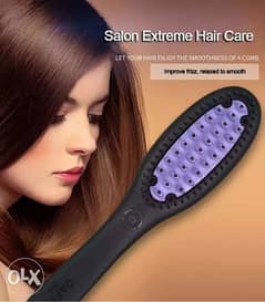 Anti-scald Ceramic Hair Straightener Brush 0