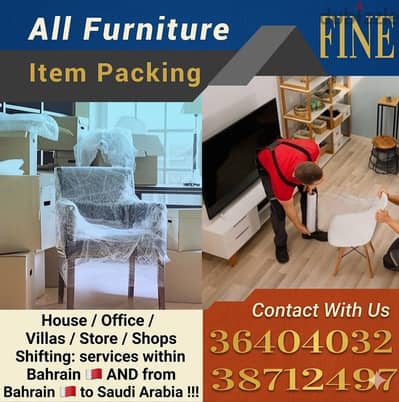 Fine Movers"24-Hour Moving Service" - Location: "Bahrain to Bahrain &