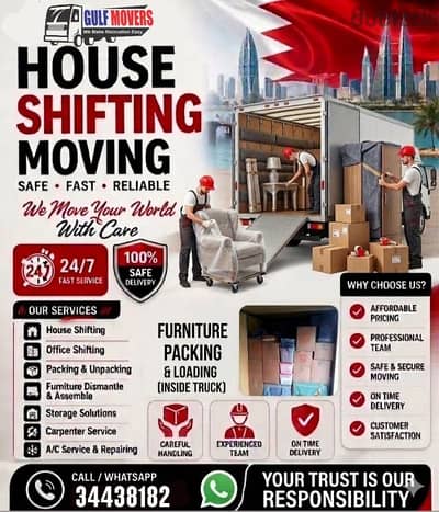 House Movers and packers service in Bahrain