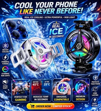 COOL YOUR PHONE LIKE NEVER BEFORE! Say goodbye to overheating and lag!