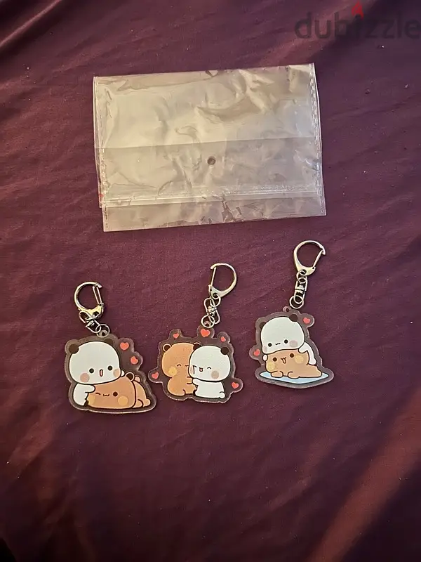 Cute Bubu Dudu 3 pcs Set Keychains427268309034608642