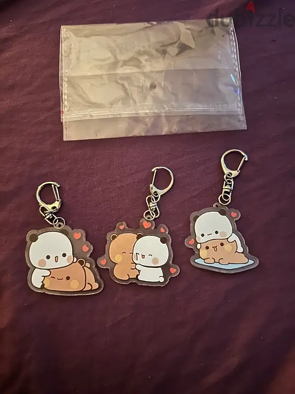 Cute Bubu Dudu 3 pcs Set Keychains427268309034608643