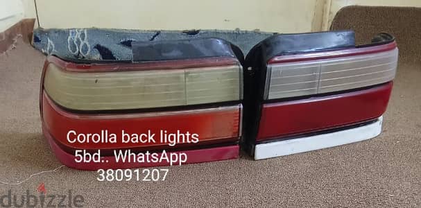 Corolla back lights for sale