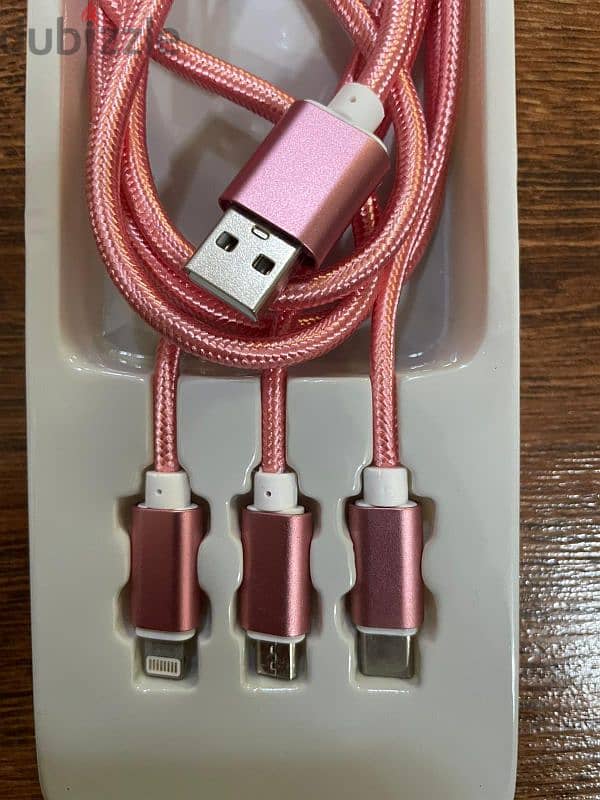 3 in 1 USB Cable - about 1 meter 1