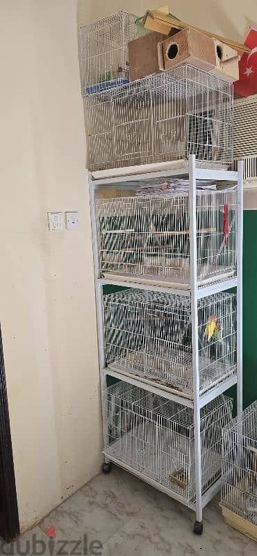 Birds cages and  stand for sale