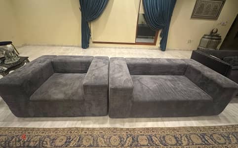 New Gray velvet chairs Very comfortable