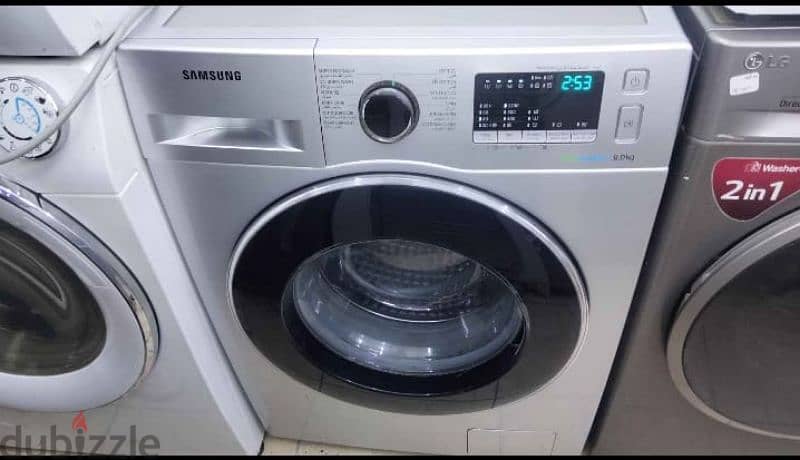 LG 6/3 KG used Washing Machine Good Condition 2 in 1 Only 48BD 5