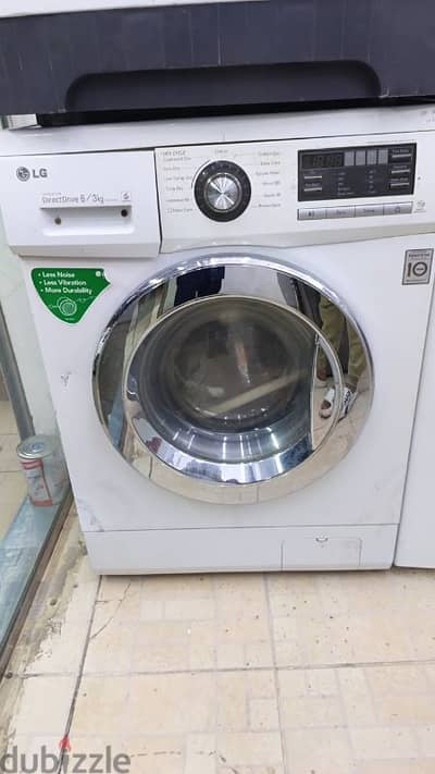 LG 6/3 KG used Washing Machine Good Condition 2 in 1 Only 48BD