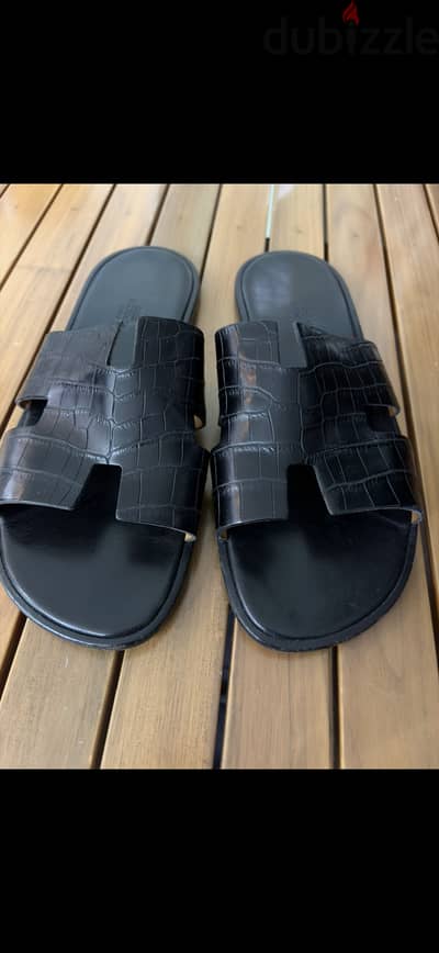 Hermes Izmir croc  slippers