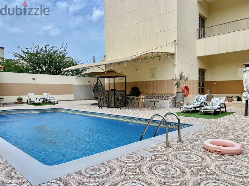 2BR+Maid Apartment | Janabiya | Furnished | Private Backyard, Pool,Gym 12