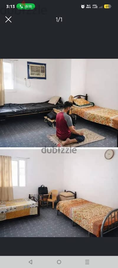 1 bed spaces available in 3 seater furnished room