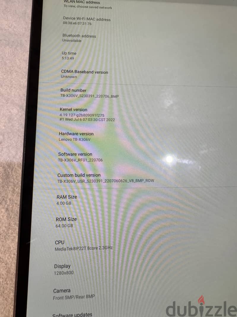 لينوفو Lenovo Tab M10 HD Model Lenovo TB-X306V 4Gb 64GB 3