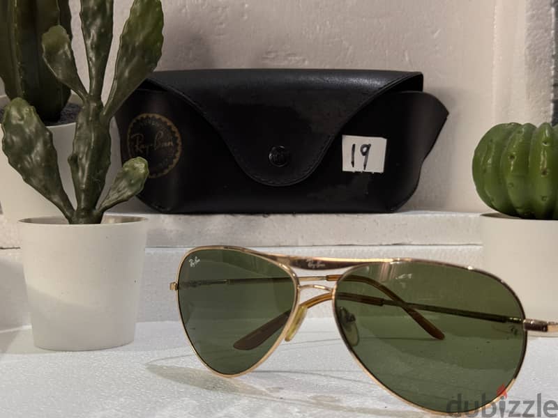 نظارة ريبان أصلية (مستعملة) | Original Ray-Ban Sunglasses (Used) فرصة 17