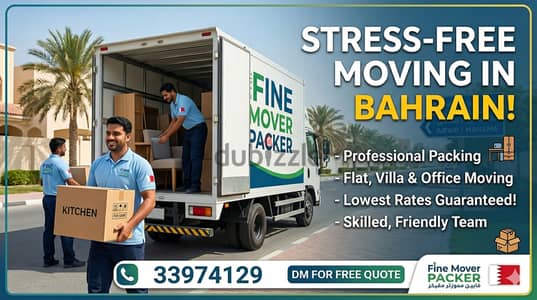 House shifting moving Bahrain ​ Fine Movers: Professional Shifting S