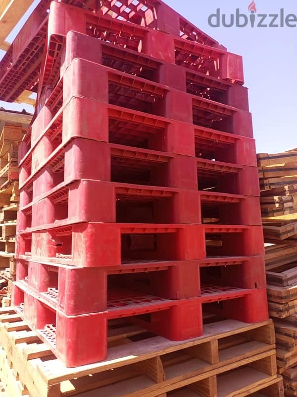 Used good wooden pallet plastic pallet 1