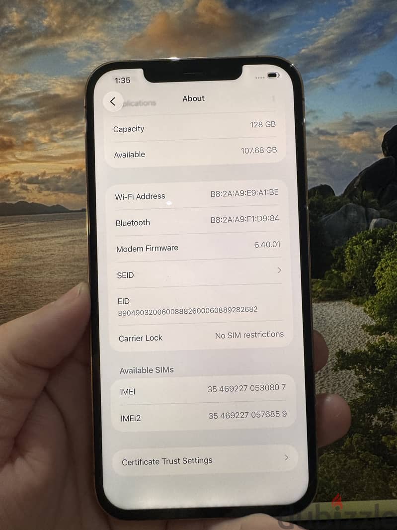 iPhone 12 Pro MAX Gold ذهبي 3