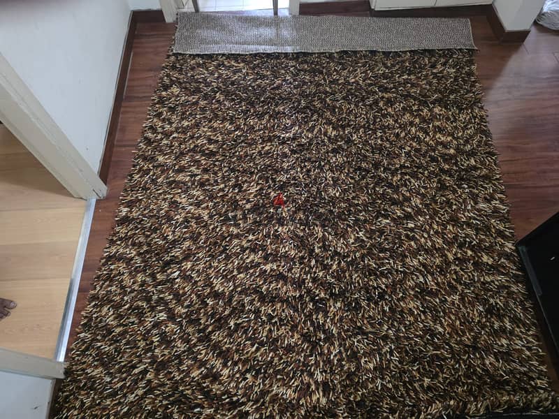 Glass center table and carpet 2