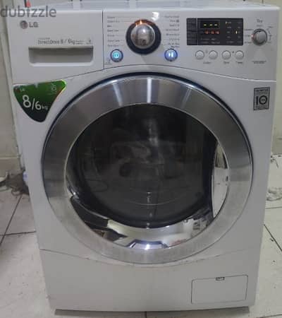 LG 8/6KG Used Washing Machine Good Condition Perfect Working 58BD