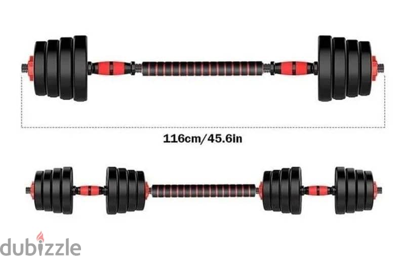 2 In 1 Barbell And Dumbbell Set Removable 20kg 1