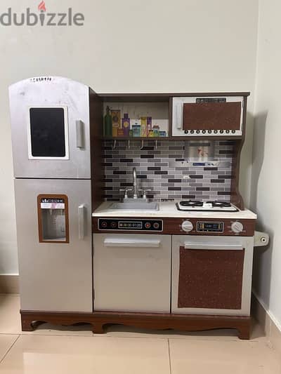 kids wooden kitchen set